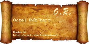 Oczel Róbert névjegykártya